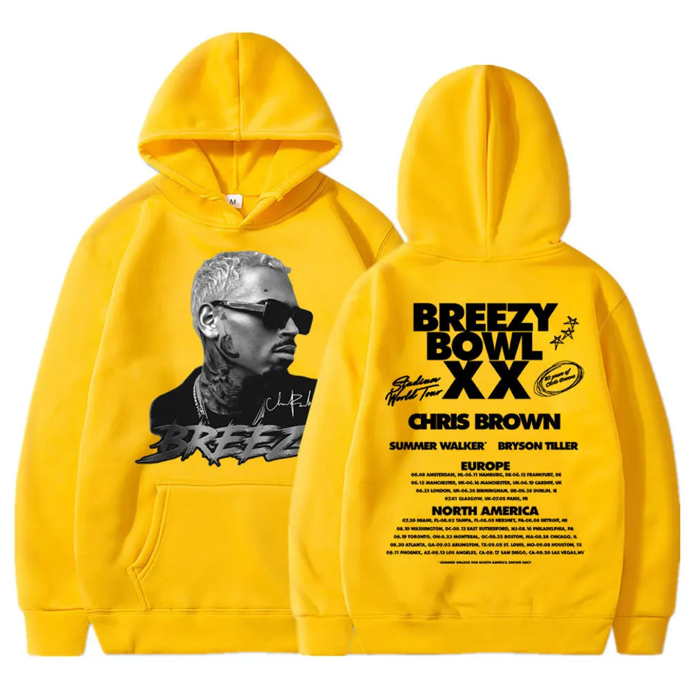 Chris Brown 2025 Tour Hoodie – Hip Hop Vibes Pullover