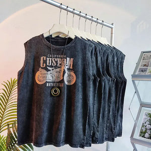 Bulls American Retro Washed Tank – Unisex Streetwear Vest