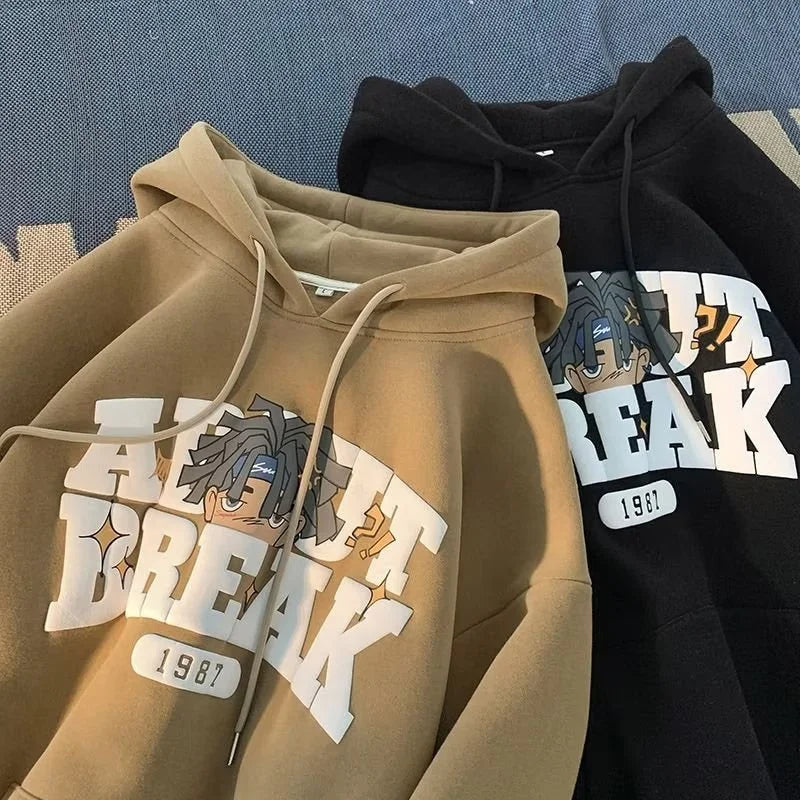 Retro Toon Blast Hoodie – Y2K Streetwear | Vintage Cartoon Graphic