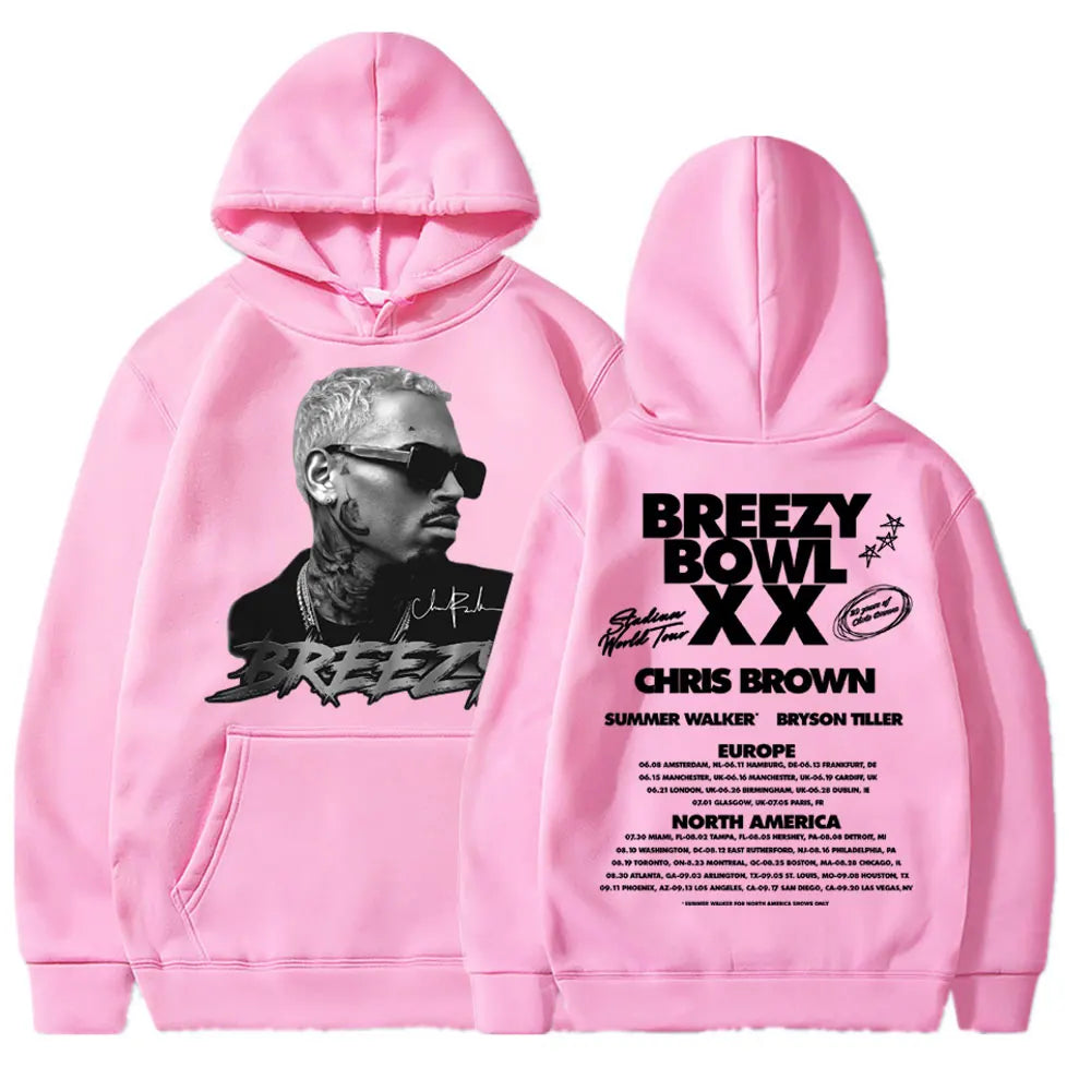 Chris Brown 2025 Tour Hoodie – Hip Hop Vibes Pullover