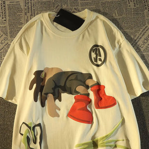 Personalized American Men Clothing T Shirt Summer, High Street Vintage..