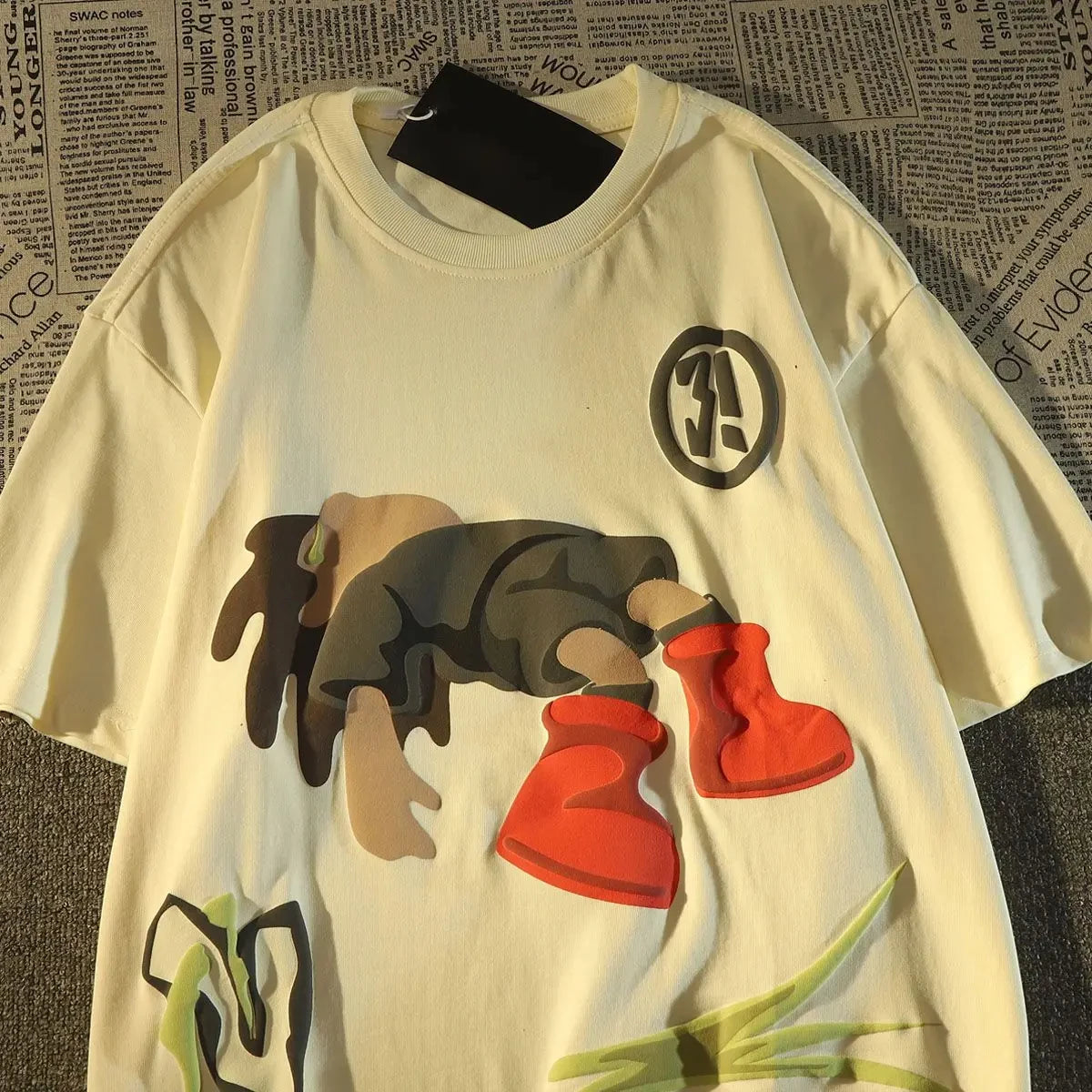 Personalized American Men Clothing T Shirt Summer, High Street Vintage..