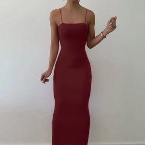 Women's Sexy Backless Bodycon Mini Dress – Summer Sleeveless Spaghetti Strap