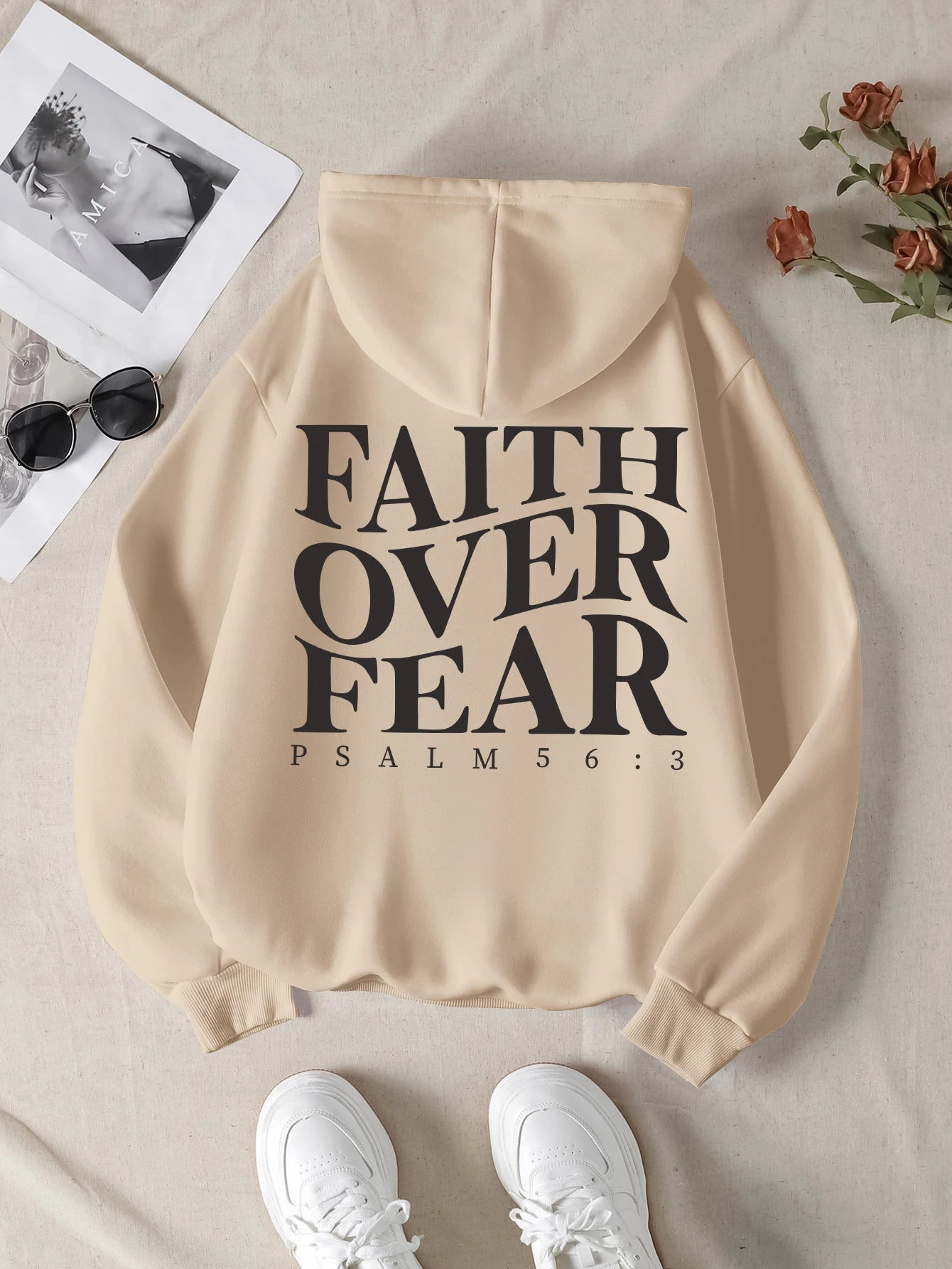 Faith Over Fear Hoodie – 2025 | Unisex Christian Streetwear