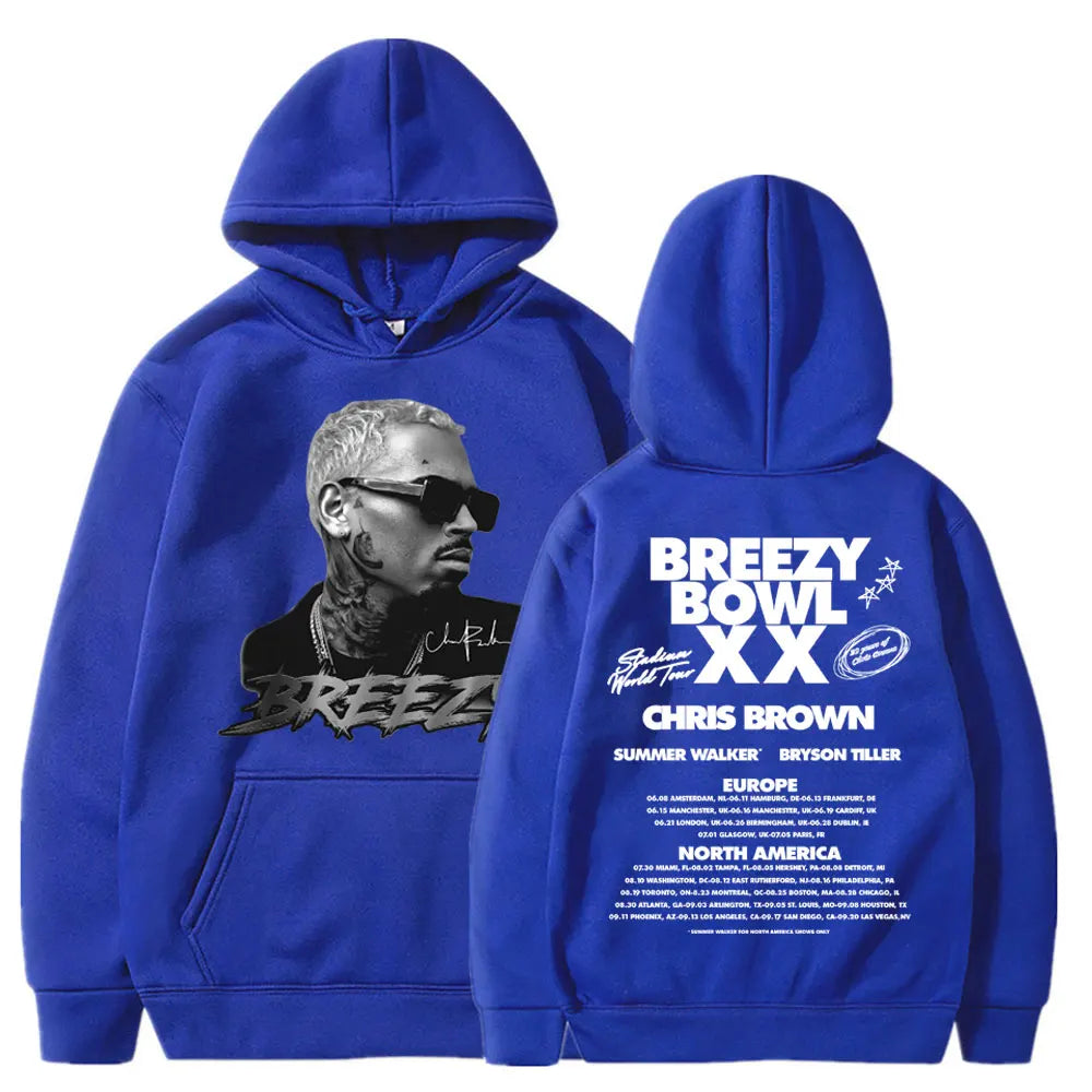 Chris Brown 2025 Tour Hoodie – Hip Hop Vibes Pullover