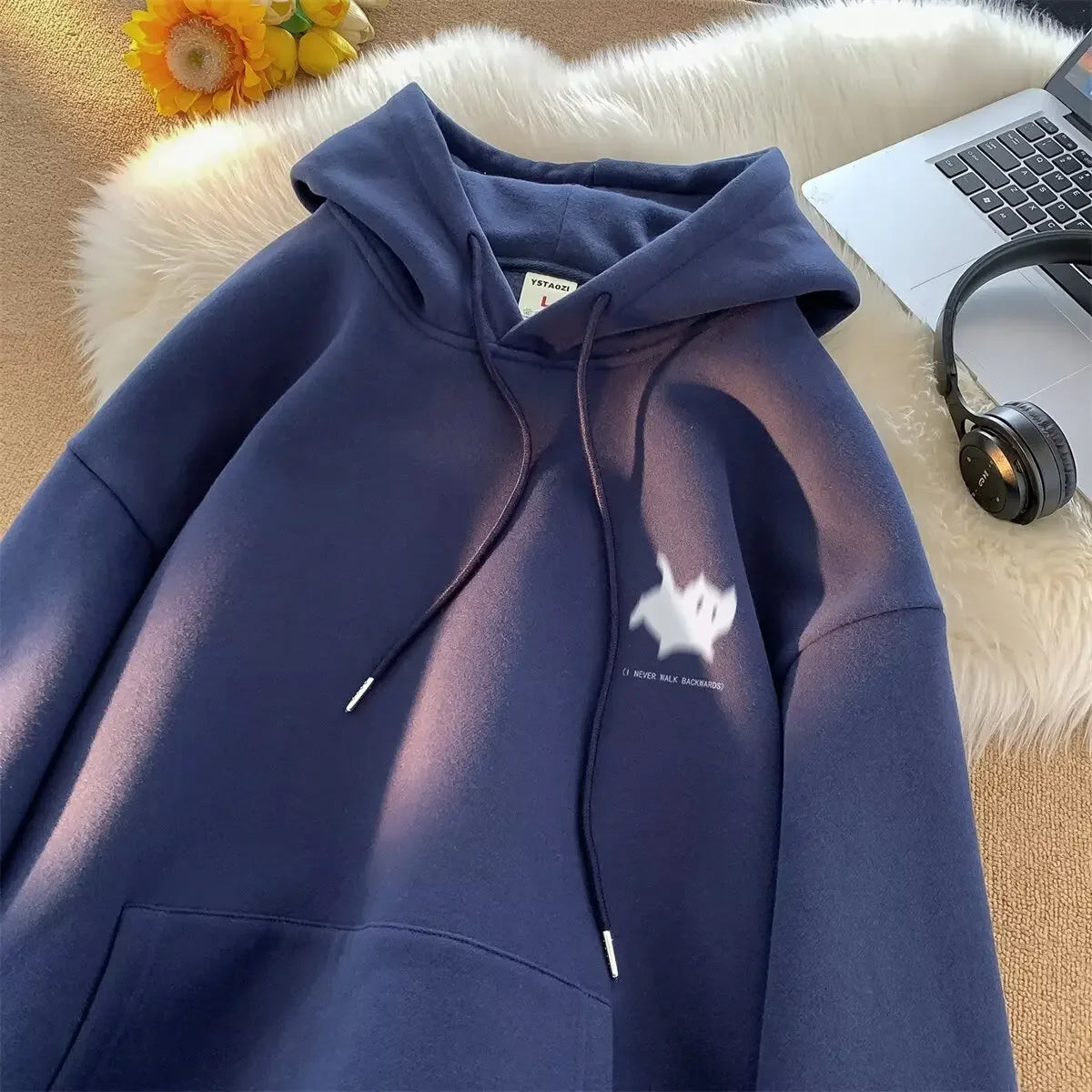 Casual Loose Men's Hoodie Sweatshirt, Fashionable Versatile.