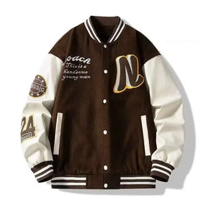“DripMode Split Varsity – Loose Fit Street Jacket”