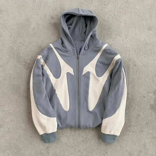 Devil DripY2K Retro Zip-Up Hoodie – Couple Streetwear for Him & Her.