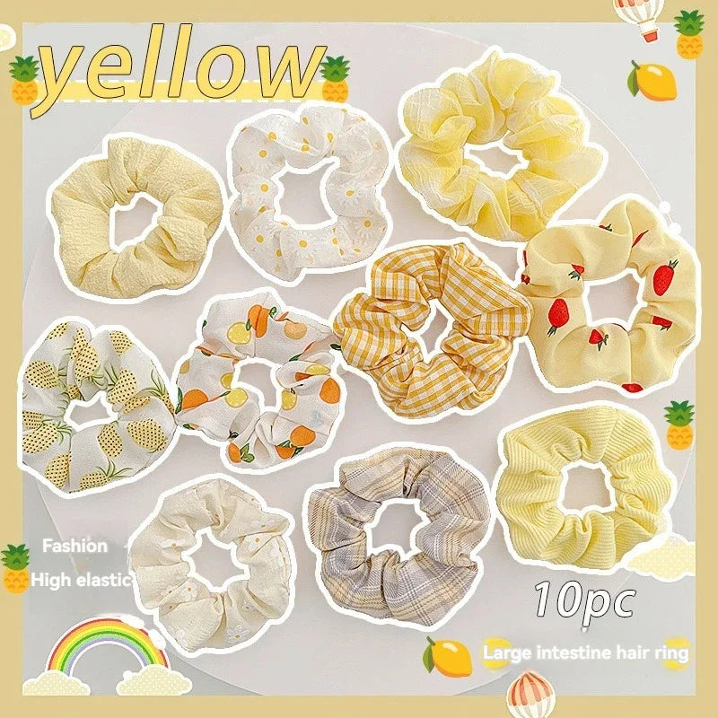 Cute Marble Leather Hair Rings – Spring/Summer Women’s Scrunchies